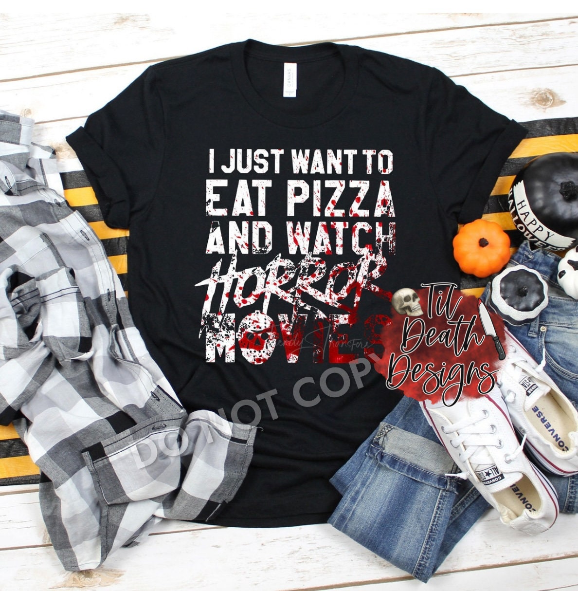 Horror Life T-Shirt | Horror Lovers Unite Shirt | For the Love of Horror Tee | Spooky Lifestyle Graphic | Year-Round Horror Fan Gift